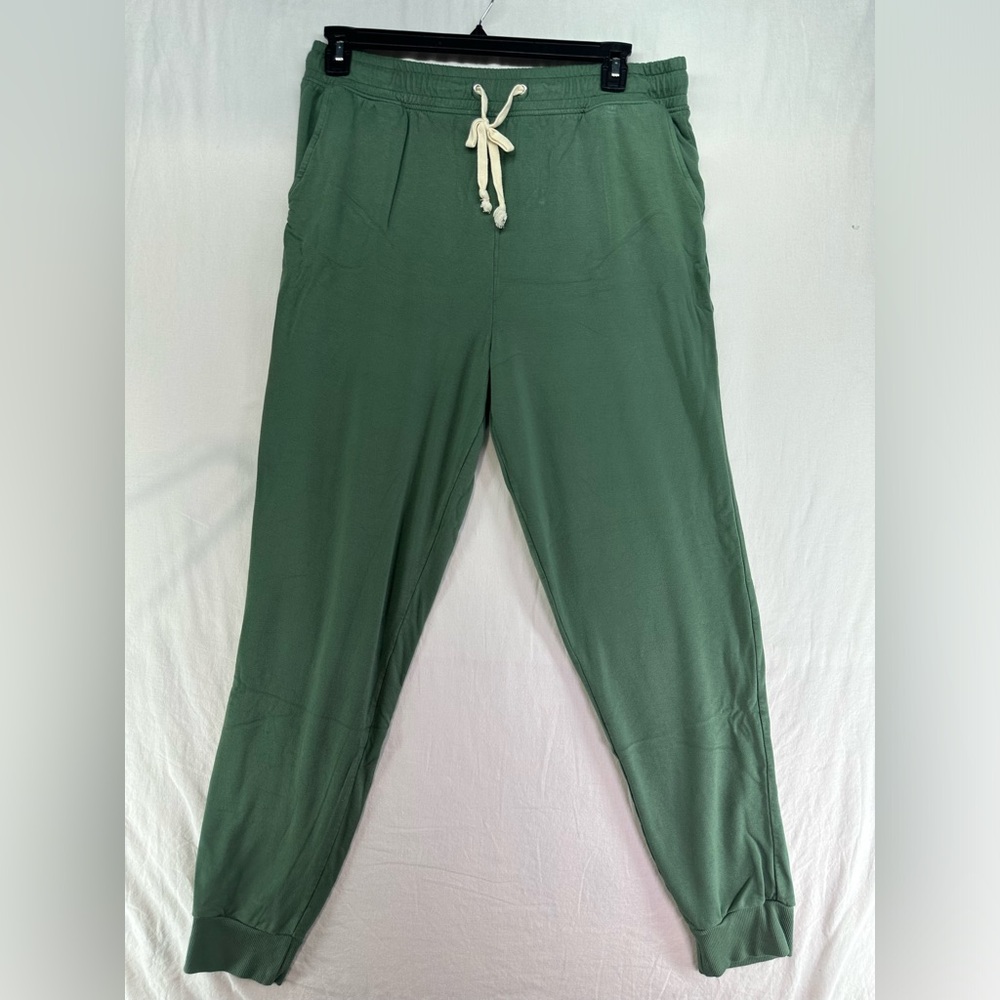 Magnolia Sweatpants Jogger Pants Lounge Soft Cozy Green Women‎ Size XL